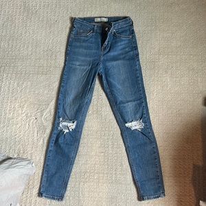 TOPSHOP Jamie Blue ripped jeans